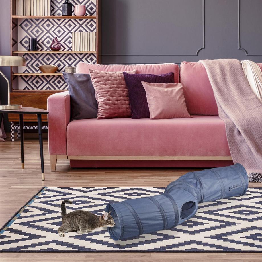 B2X  Tunnel pieghevole per gatti a 4 uscite 