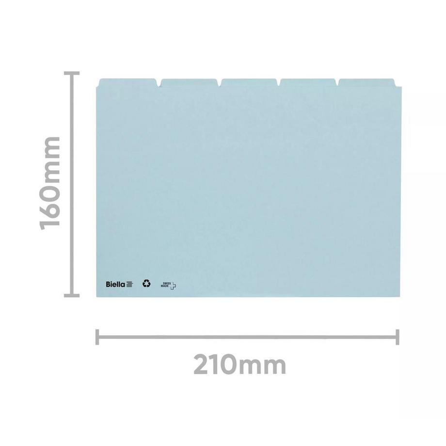 Biella Leitkarten, A5, Karton, 25-teilig  