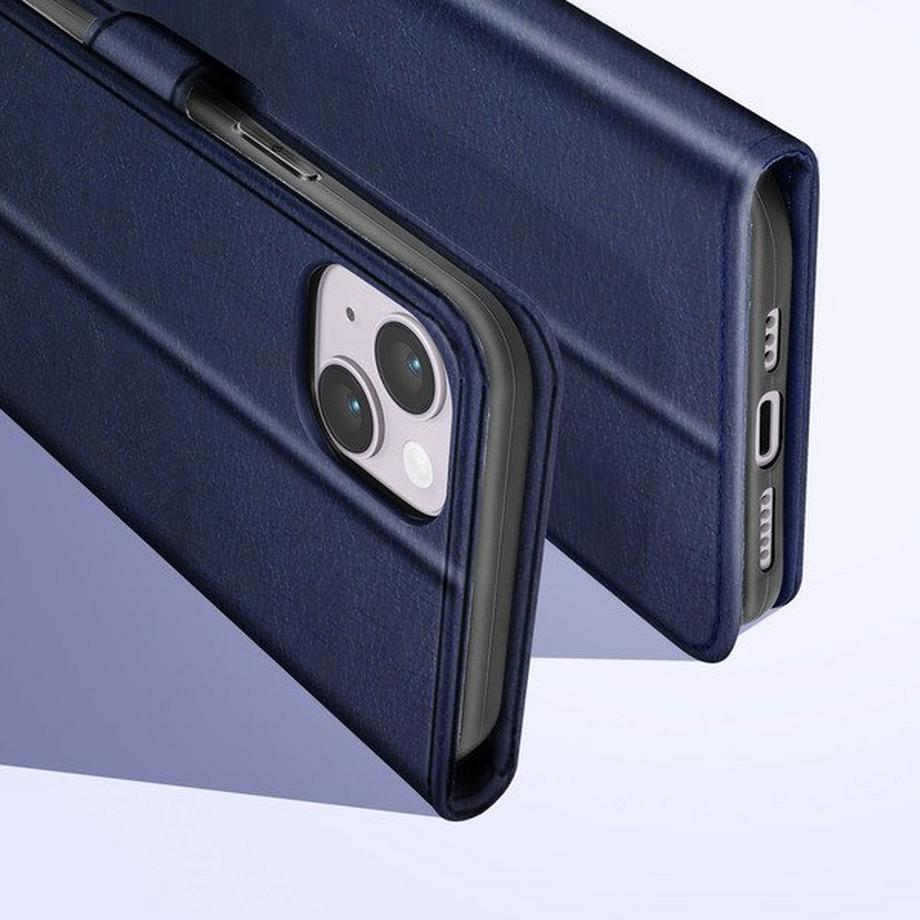 Avizar  Étui iPhone 14 Portefeuille Bleu Nuit 