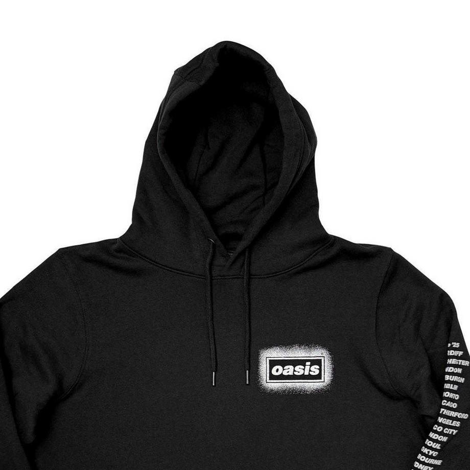Oasis Live '25 World Tour Kapuzenpullover mit Rücken- und Ärmeldruck  