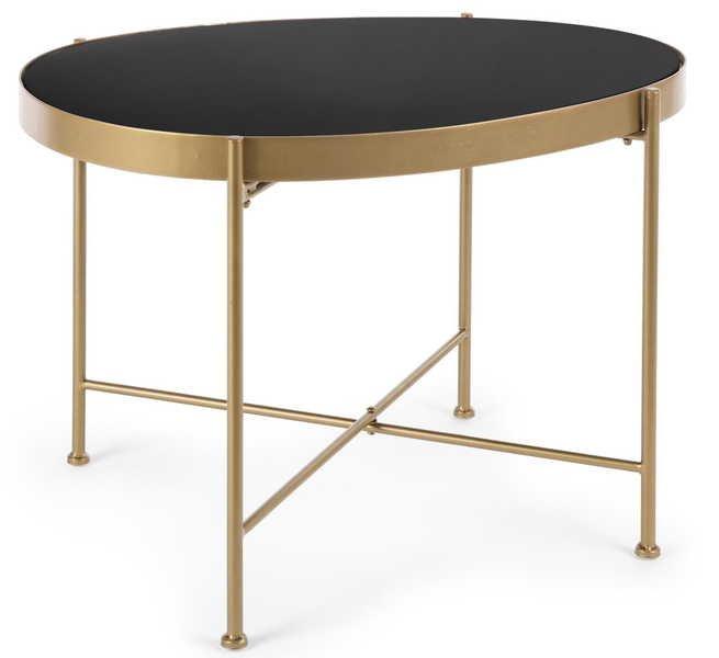 mutoni Table d'appoint Rashida doré 63x46  