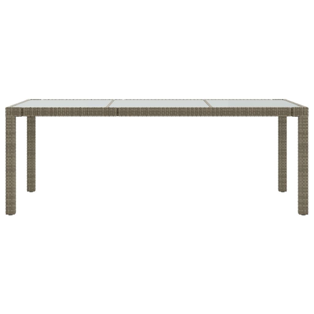 VidaXL Table de jardin rotin synthétique  