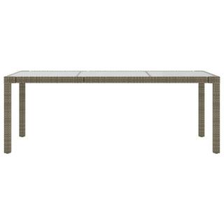 VidaXL Table de jardin rotin synthétique  