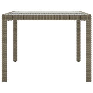 VidaXL Table de jardin rotin synthétique  