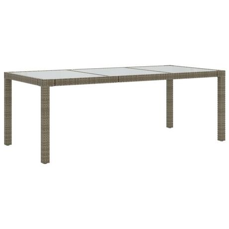 VidaXL Table de jardin rotin synthétique  