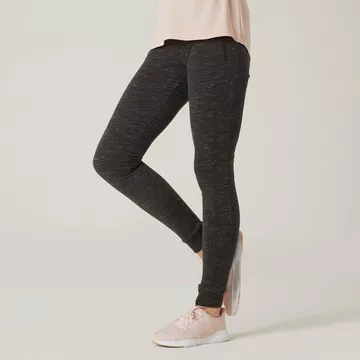 Jogginghose Fitness warm RV-Taschen Slim Damen schwarz