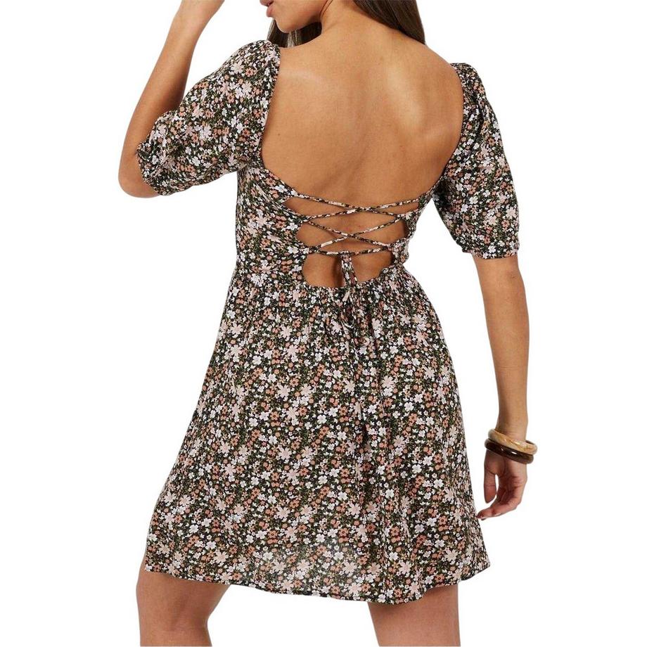 Brave Soul Robe Courte Manches Bouffantes Motiftyle Floral  