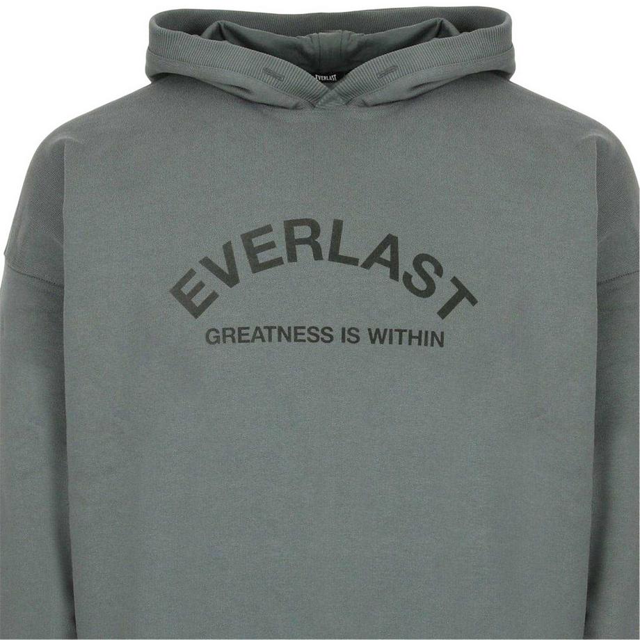 EVERLAST Felpa Con Cappuccio Oversize con Stampa Flockata  