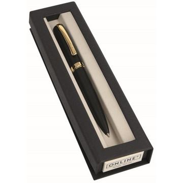 ONLINE Kugelschreiber Eleganza 34596 black/gold, slimsy box
