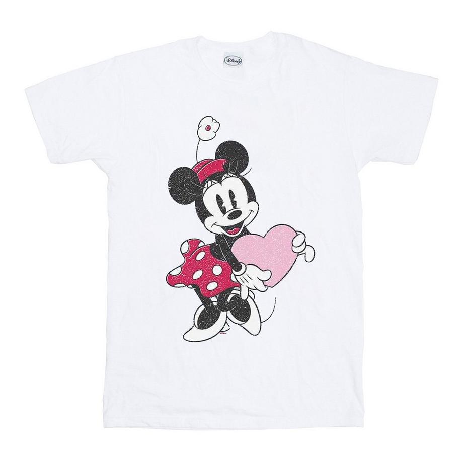 Disney Minnie Mouse Cuore T-Shirt Maniche Corte  