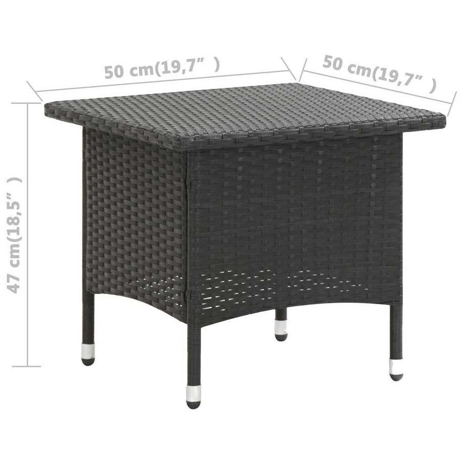 VidaXL Gartentisch poly-rattan  