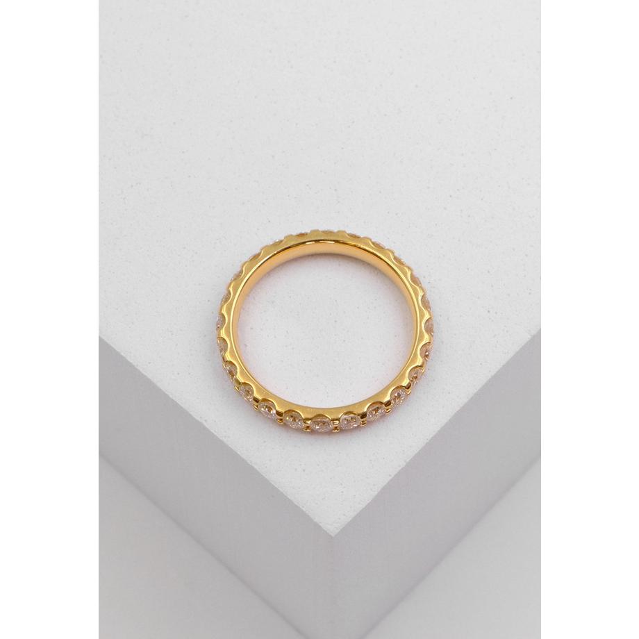 MUAU Schmuck  Bague Mémoire Diamant 1.50ct. or jaune 750 