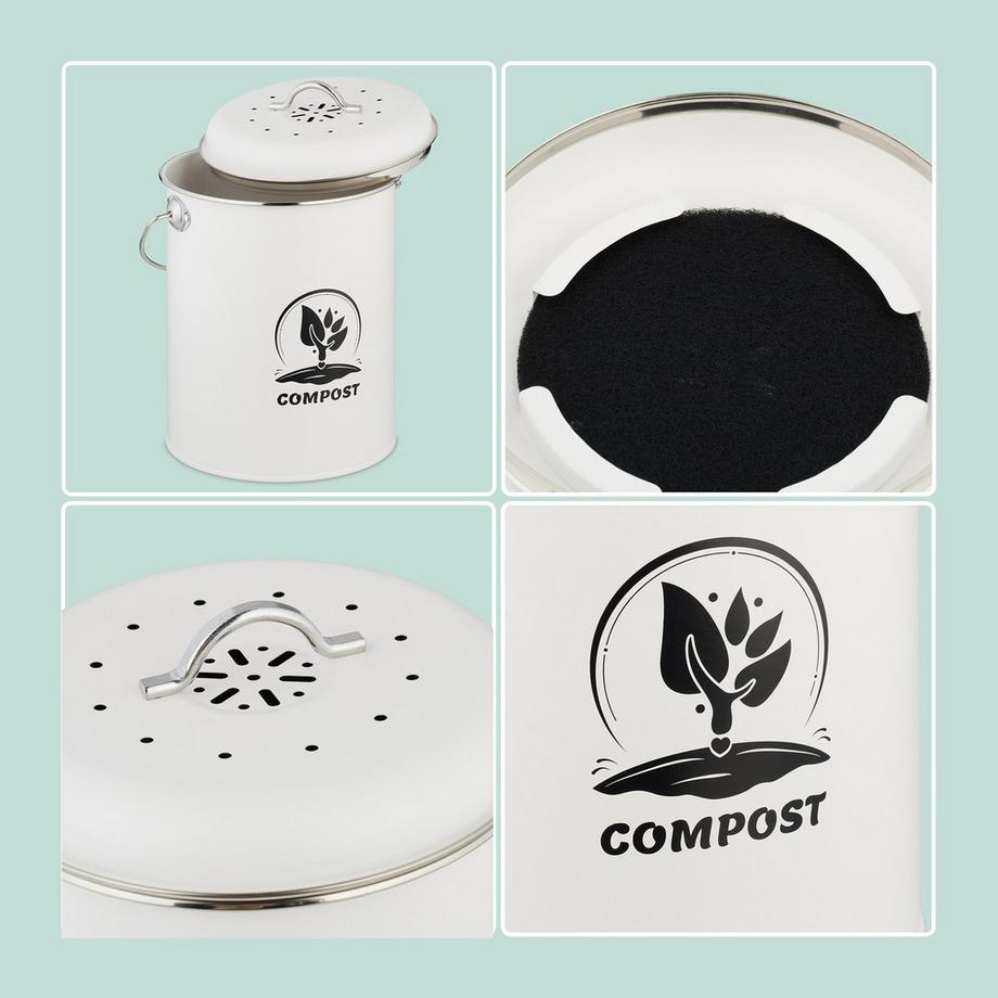 Northix Komposteimer mit Geruchsfilter  