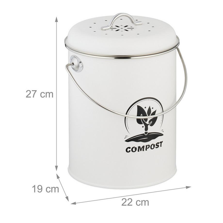 Northix Komposteimer mit Geruchsfilter  