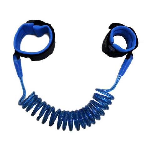 eStore  Laisse élastique de sécurité enfant (attachable au poignet) 2m - Bleu 