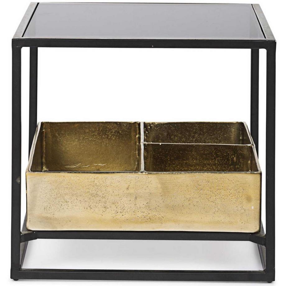 mutoni Table d&#039;appoint Mavila avec récipient 42x42  