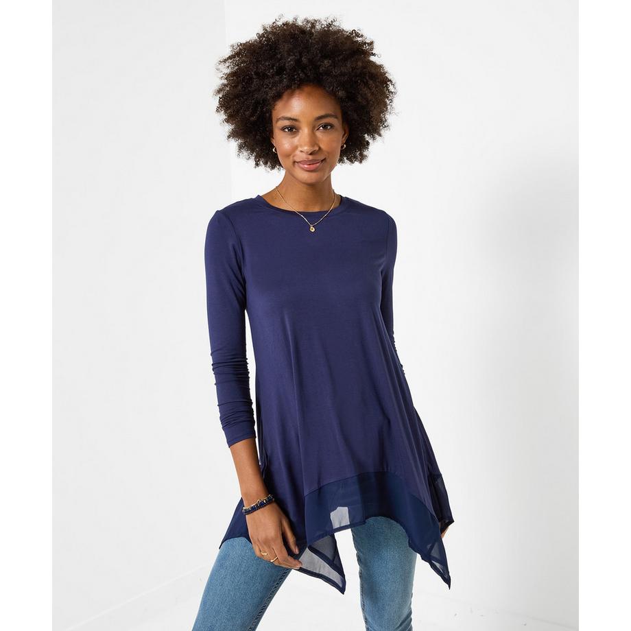 Joe Browns Matilda Jersey Tunika mit Chiffonbesatz  