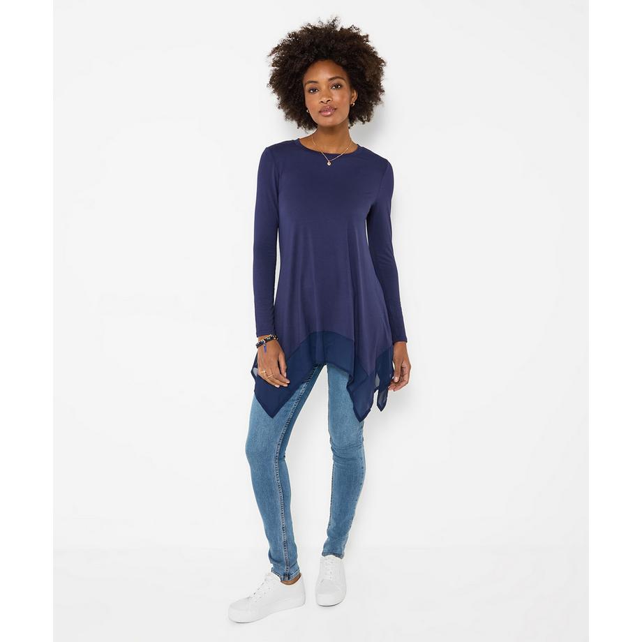 Joe Browns Matilda Jersey Tunika mit Chiffonbesatz  