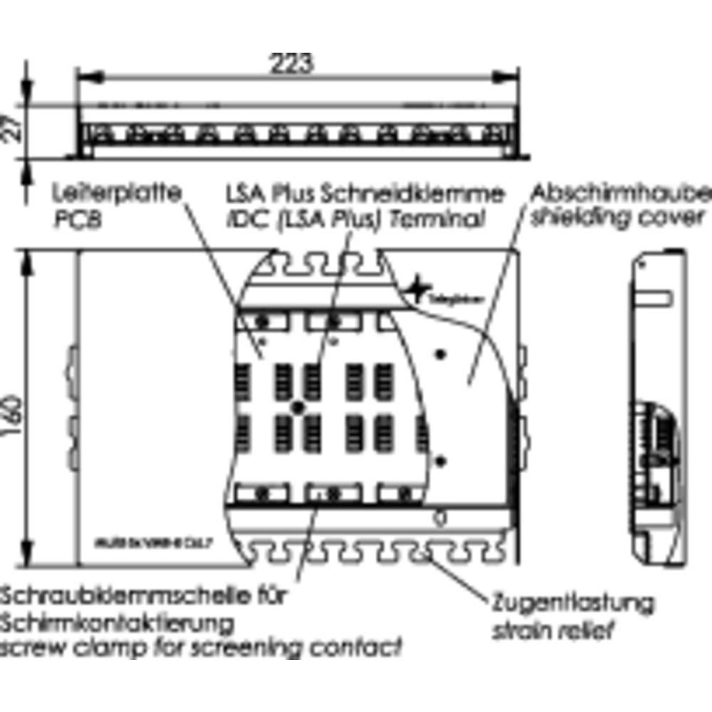 Telegärtner  Connection Box 6 Port CAT 7 