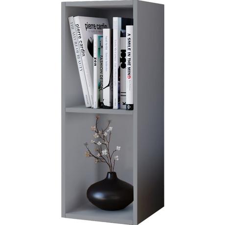 VCM Holz CD DVD Regal | Aufbewahrung | Maße H. 72 x B. 34 x T. 30 cm | Deko Regal | Bücherregal - Mendas 2 Fächer  