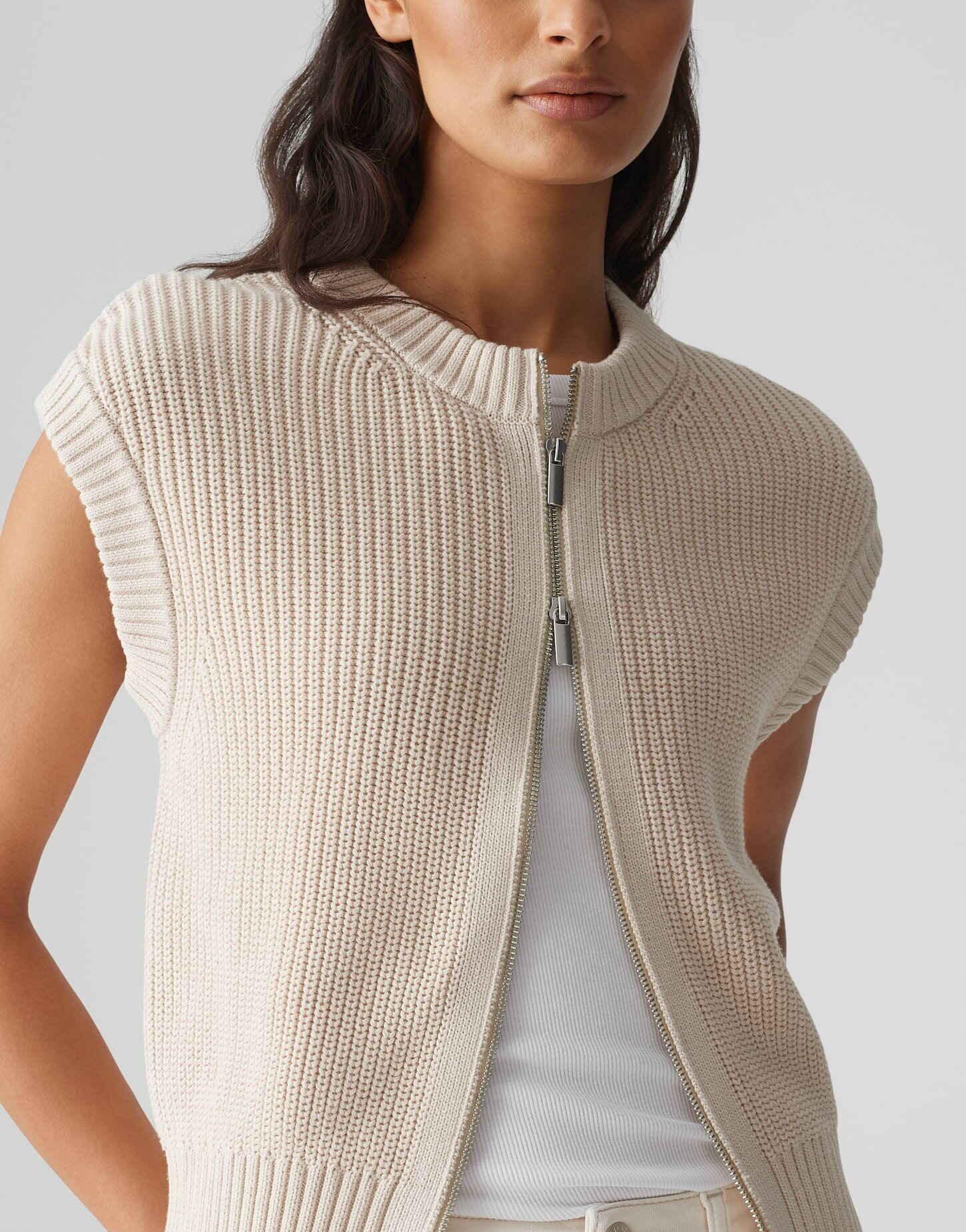 OPUS  Gilet en tricot Dufka Forme en O 