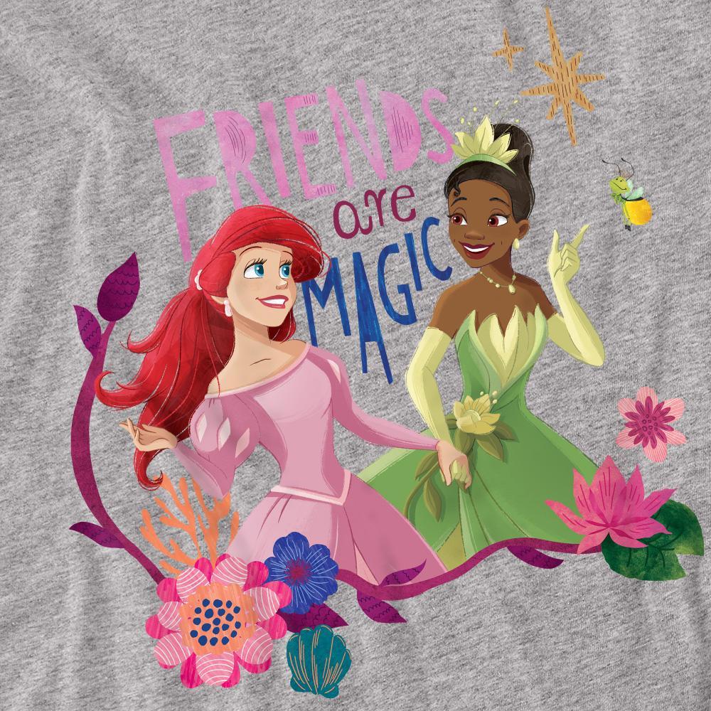 Disney PRINCESS Friends Are Magic T-Shirt Maniche Lunghe  