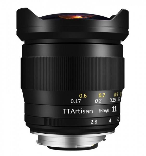 TTARTISANS  TTArtisan 11mm F2.8 Fisheye Lens MILC Obiettivo fish-eye ampio Nero 