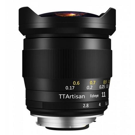 TTARTISANS  TTArtisan 11mm F2.8 Fisheye Lens MILC Obiettivo fish-eye ampio Nero 