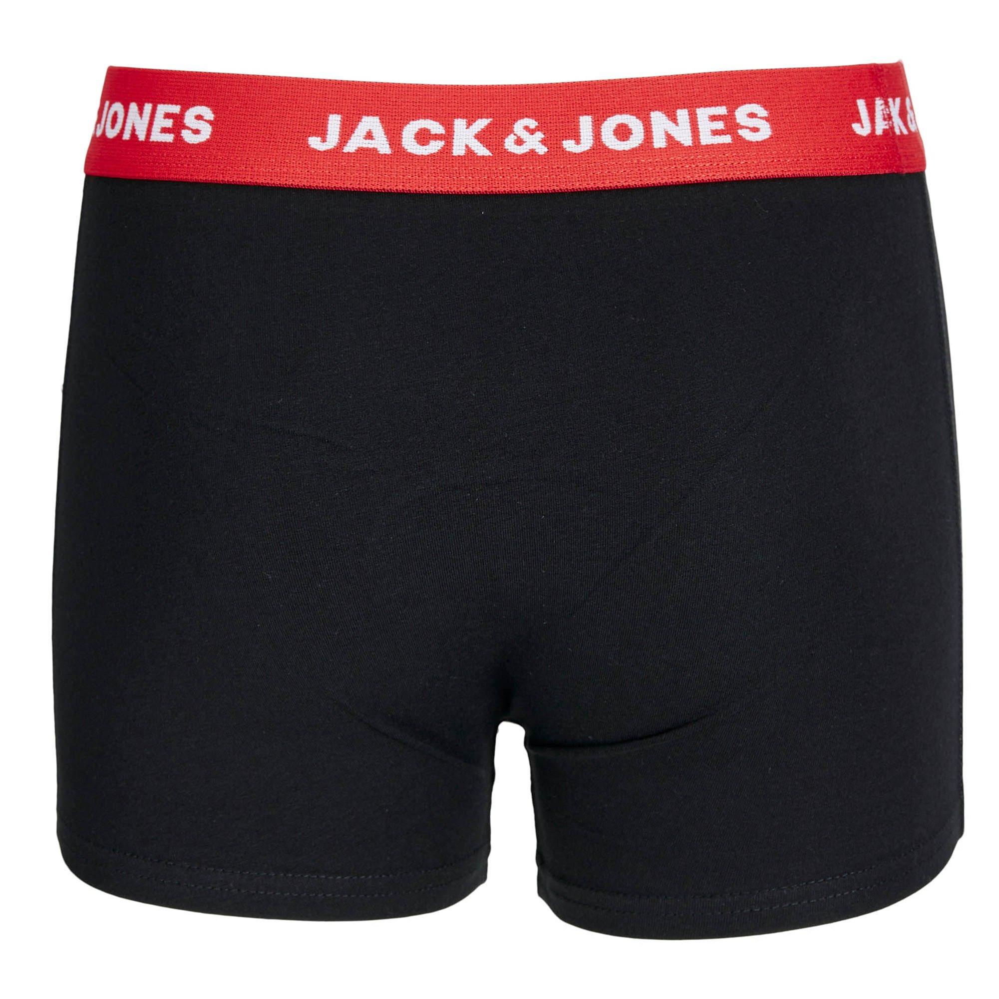 JACK & JONES  Boxer Ragazzi Confezione da 5 Stretch-JACHUEY TRUNKS 5 PACK JNR 