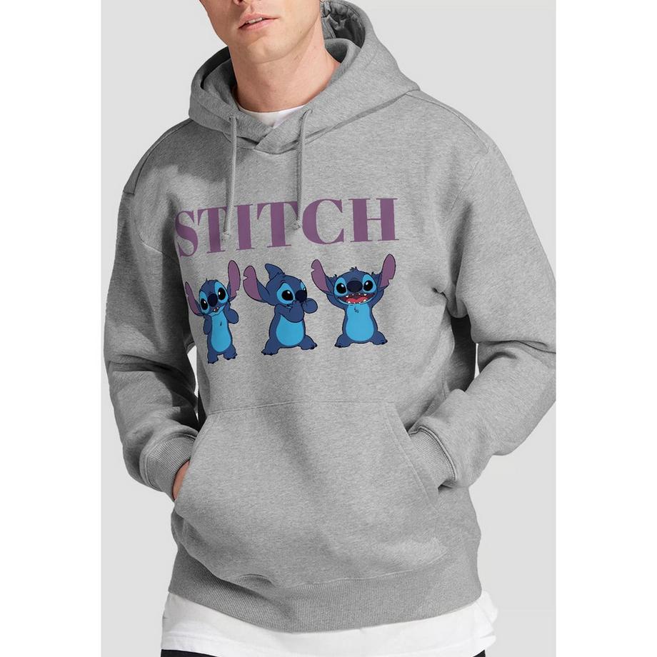 Lilo & Stitch Stitch Bedruckter Kapuzenpullover  