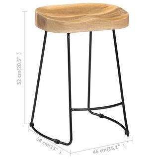 VidaXL Chaise de bar bois  