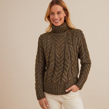 La Redoute Collections  Pull col roulé en grosse maille 