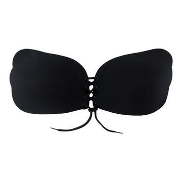 Reggiseno push-up autoadesivo, supporto invisibile - nero, coppa B