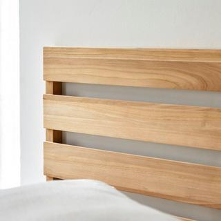 Tikamoon Testiera letto in teak massello da 180 cm Urbain  