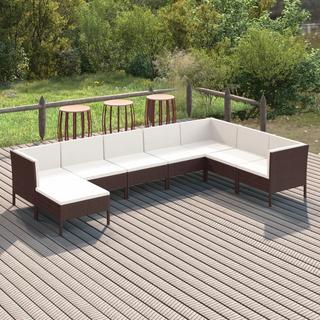 VidaXL Garten-sofagarnitur poly-rattan  