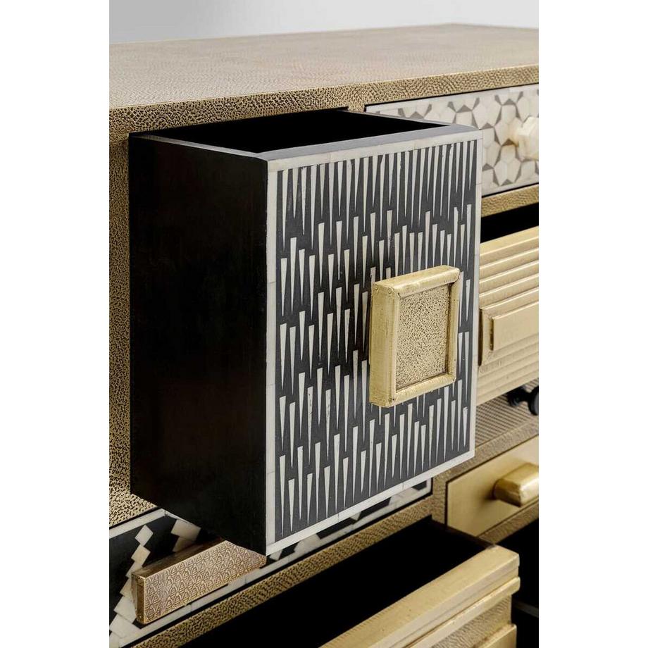 KARE Design Hochkommode Chalet gold 13 Schübe  