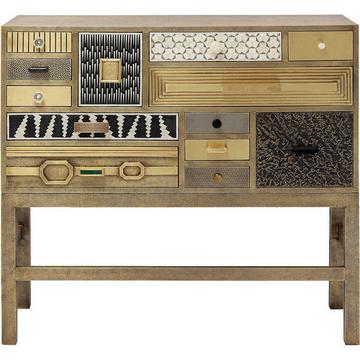 Commode haute Chalet or 13 tiroirs