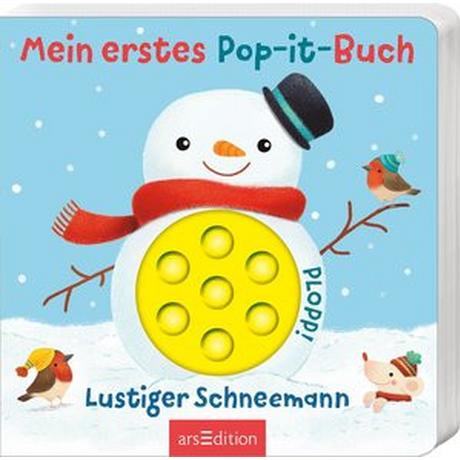 Mein erstes Pop-it-Buch - Lustiger Schneemann Motzko, Juliana (Illustrationen) Copertina rigida 