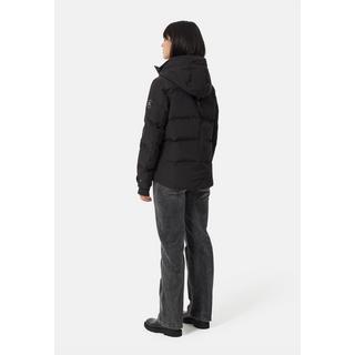 CASH-MERE.CH Parka in piumino con cappuccio e fodera in cashmere  