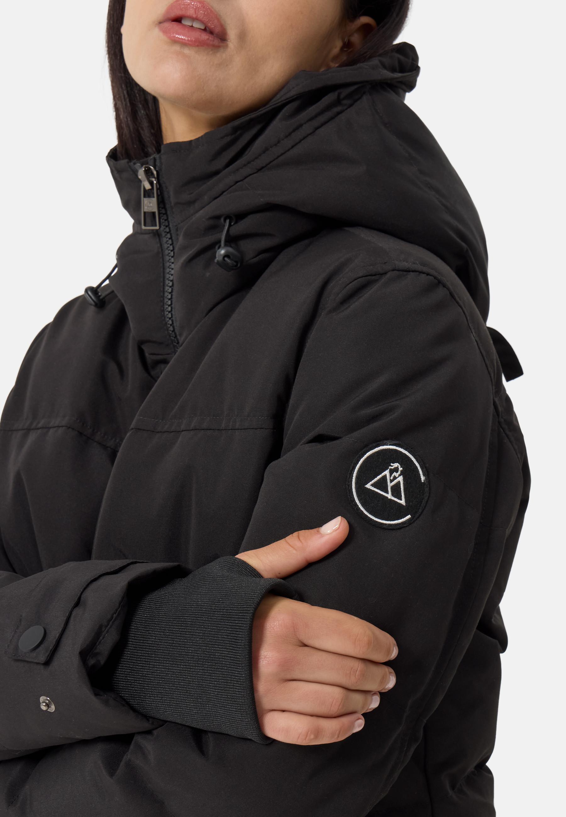 CASH-MERE.CH Parka in piumino con cappuccio e fodera in cashmere  