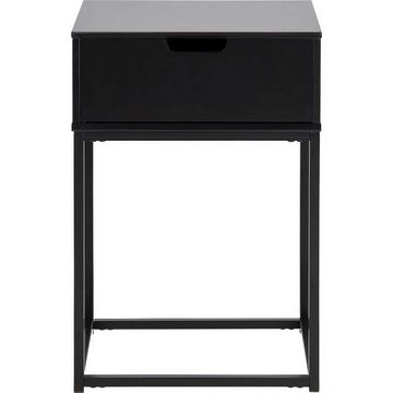 Comodino in legno Myrta nero