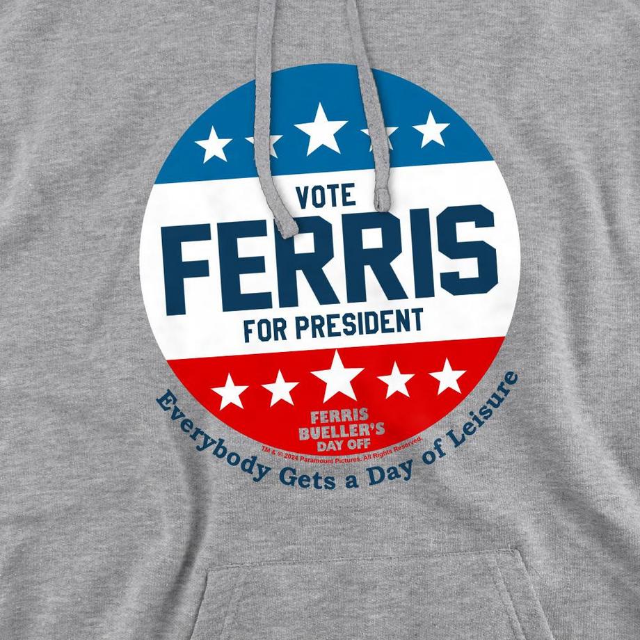 Ferris Bueller´s Day Off Ferris Bueller's Day Off Sweat à capuche Vote Ferris For President  