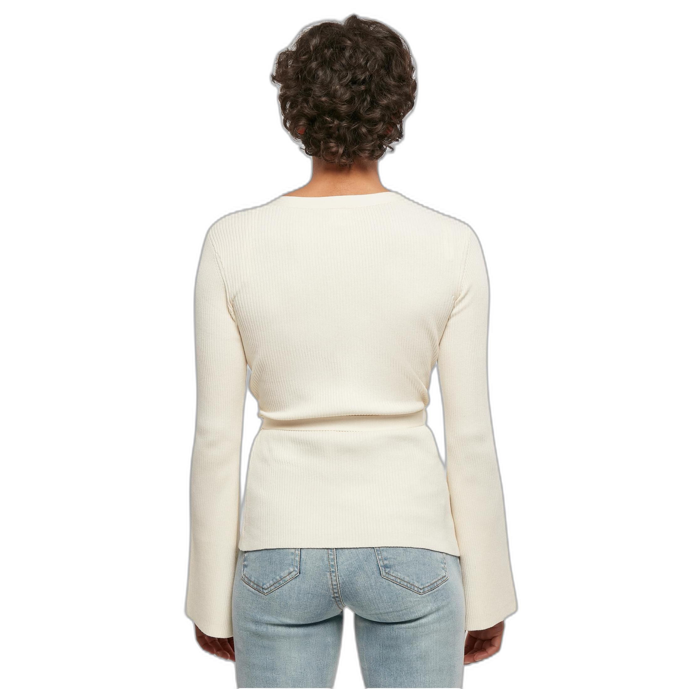 URBAN CLASSICS Gerippte Strick Wickeljacke  