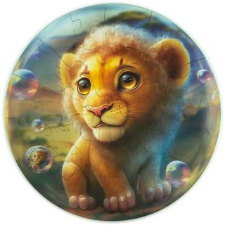 Unidragon  Bubblezz Lion (30 pièces) - Puzzle en bois pour enfants 