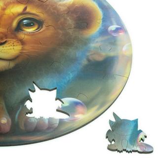 Unidragon  Bubblezz Löwe (30 Teile) - Holzpuzzle für Kinder 