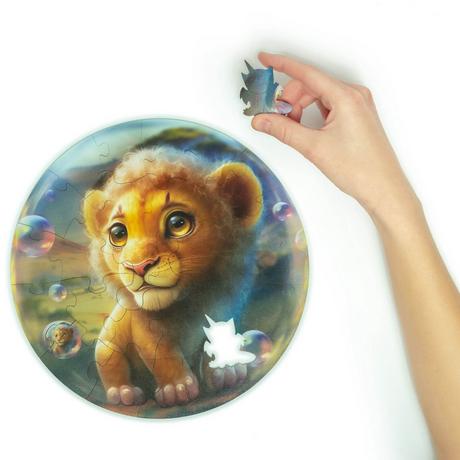 Unidragon  Bubblezz Lion (30 pièces) - Puzzle en bois pour enfants 