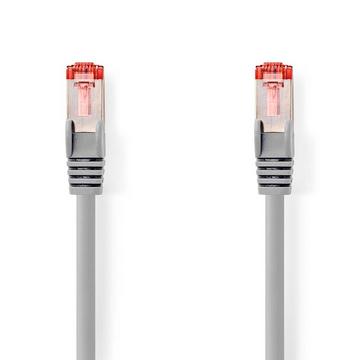 Câble réseau CAT6 | RJ45 Mâle | RJ45 Mâle | S/FTP | 0,15 m | Rond | LSZH | Gris | Étiquette