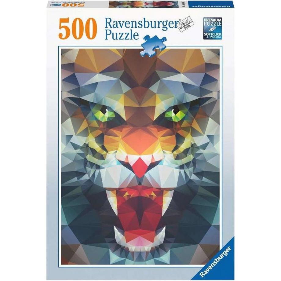 Ravensburger  Puzzle Löwe aus Polygonen (500Teile) 