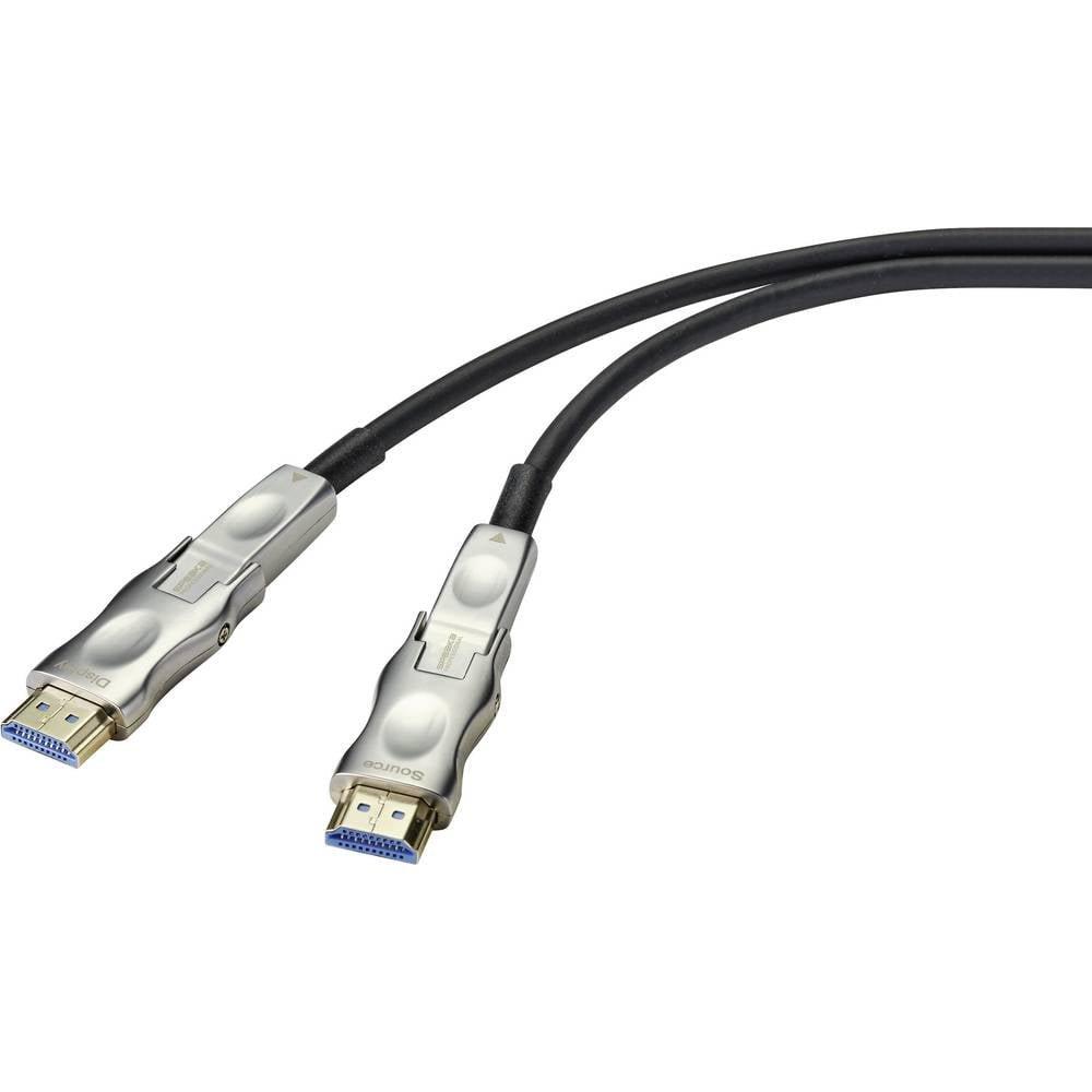 SpeaKa Professional  SpeaKa Professional Câble optique HDMI AOC hybride avec fiche HDMI standard et micro, 100 M 