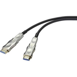 SpeaKa Professional  SpeaKa Professional Câble optique HDMI AOC hybride avec fiche HDMI standard et micro, 100 M 